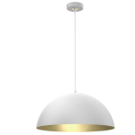 Lampa wisząca Beta 1xE27 45cm Biały/Złoty I  MLP7974