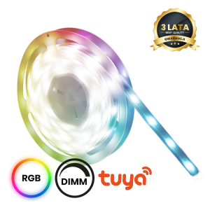 Zestaw LED RGB Wi-FI 5m Smart Tuya IP65 + CCT + Dim 12V I  EKSM7690