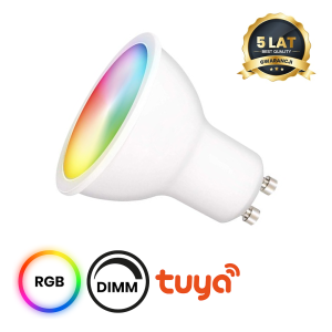Żarówka LED Wi-FI GU10 5W Smart Tuya RGB+CCT+DIM I EKSM6673