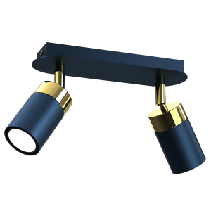 Lampa sufitowa JOKER NAVY BLUE/GOLD 2xGU10 I  MLP7723