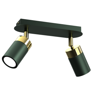 Lampa sufitowa JOKER GREEN/GOLD 2xGU10 I  MLP7718