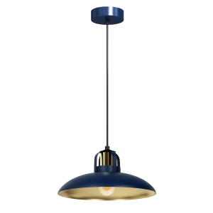 Lampa wisząca FELIX NAVY BLUE/GOLD 1xE27 I MLP7714