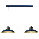 Lampa wisząca FELIX NAVY BLUE/GOLD 2xE27 I  MLP7715