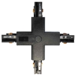 Łącznik Lampy Track Light Czarny 3-obwodowy Typ: + I  ML7098