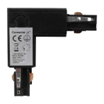 Łącznik Lampy Track Light Czarny 3-obwodowy Typ: LU I  ML7088