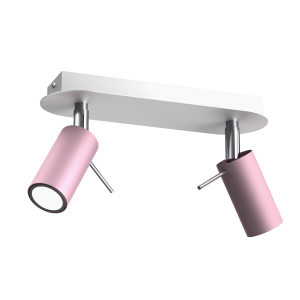 Lampa sufitowa Preston 2x mini GU10 Różowy/Biały I  MLP7627