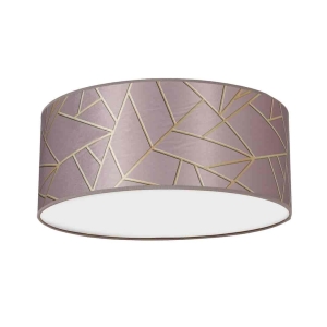 Lampa sufitowa ZIGGY PINK Gold/Pink 2xE27 Ø40cm I  MLP7585