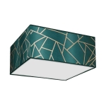 Lampa sufitowa ZIGGY GREEN Gold/Bottle green 2xE27 I MLP7574