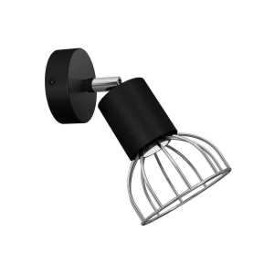 Kinkiet DANTE BLACK/SILVER 1x mini GU10 I  MLP7356