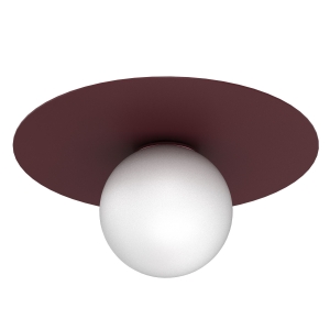 Lampa plafon FLAT bordo 1xE27 /  9555