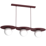 Lampa wisząca FLAT bordo 3xE27 /  9560
