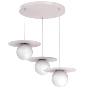 Lampa wisząca FLAT kaszmir 3xE27 /  9577