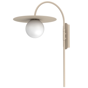 Lampa kinkiet FLAT beż 1xE27  / 9578