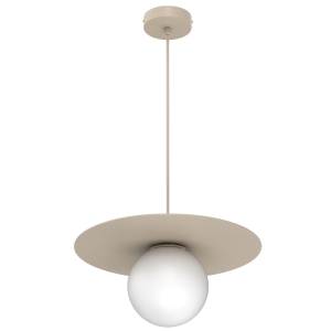Lampa wisząca FLAT beż 1xE27 / 9583