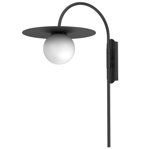 Lampa kinkiet FLAT czarny 1xE27  / 9593