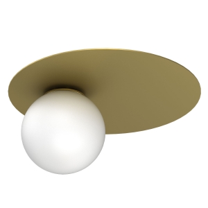 Lampa plafon FLAT złoty 1xE27 / 9587