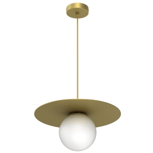 Lampa wisząca FLAT złoty 1xE27 / 9590