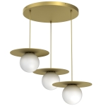 Lampa wisząca FLAT złoty 3xE27 /  9592
