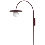 Lampa kinkiet FLAT XL bordo 1xE27  / 9617