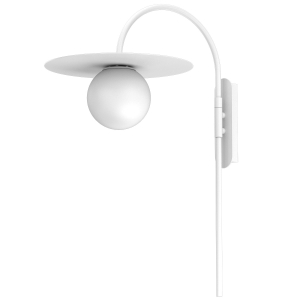 Lampa kinkiet FLAT biały 1xE27  / 9618