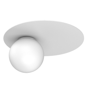 Lampa plafon FLAT biały 1xE27 / 9619