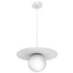 Lampa wisząca FLAT biały 1xE27 / 9622