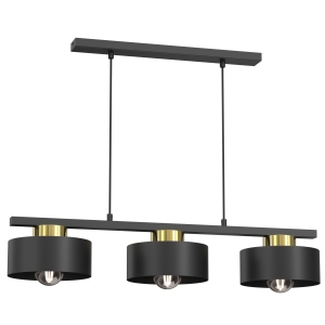 Lampa wisząca MARTI czarny-złoty 3xE27 / 9998