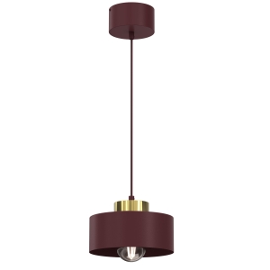 Lampa wisząca MARTI bordo, złoty połysk 1xE27 / 9701