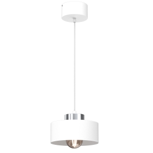 Lampa wisząca MARTI biały, chrom 1xE27 /  9843