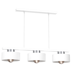 Lampa wisząca MARTI biały, chrom 3xE27 / 9844