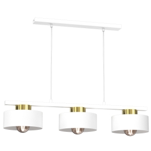 Lampa wisząca MARTI biały, złoty 3xE27 / 9849