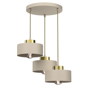 Lampa wisząca MARTI beż, złoty połysk / 9932