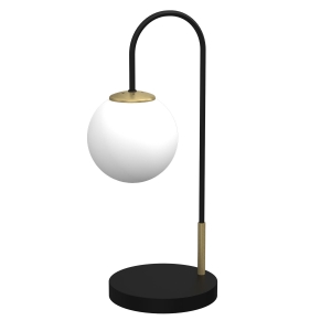 Lampa stołowa Cambridge czarny, mosiądz szczotkowany / 3202