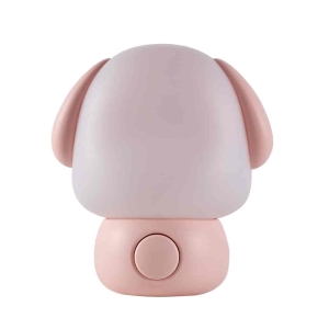 Lampka Nocna Puppy Wtykowa 1,2W 2CCT Różowy I EKW0087