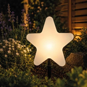 Gwiazda Ogrodowa Star 30cm 1xE27 IP44 Biały I  EKO0266