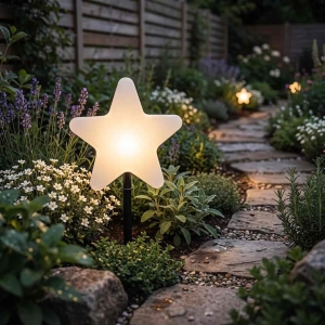 Gwiazda Ogrodowa Star 50cm 1xE27 IP44 Biały I  EKO0267