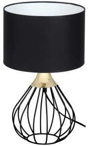 Lampa stołowa KANE BLACK 1xE27