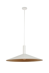 Lampa wisząca CAPRI M biały/miedziany 41017