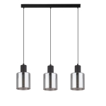 SIERRA BLACK LAMPA WISZĄCA 3 LISTWA