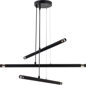 Lampa wisząca rurki czarna MELODY 6 33379
