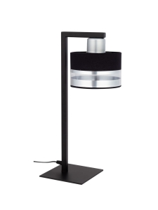 Lampka abażur czarno-złoty PRO 50235