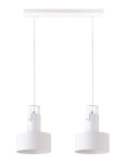 Lampa wisząca metalowa biała RIF PLUS 2 31199