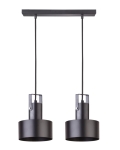 Lampa wisząca metalowa czarna RIF PLUS 2 31193