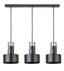 Lampa wisząca metalowa czarna RIF PLUS 3 31194