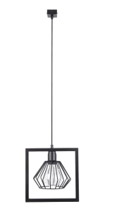 Lampa wisząca klosz diament czarna  SAGA 1 31614