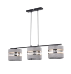 Lampa wisząca z abażurami szara SARA 3 32155