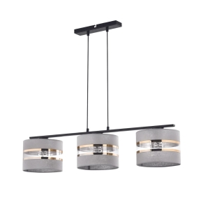 Lampa wisząca z abażurami szara SARA 3 32155