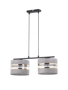 Lampa wisząca z abażurami szara  SARA 2 32156