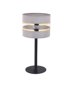 Lampka z abażurem szara  SARA 50240