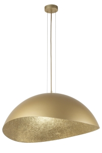 Lampa wisząca z żywicy złota Solaris L 40595